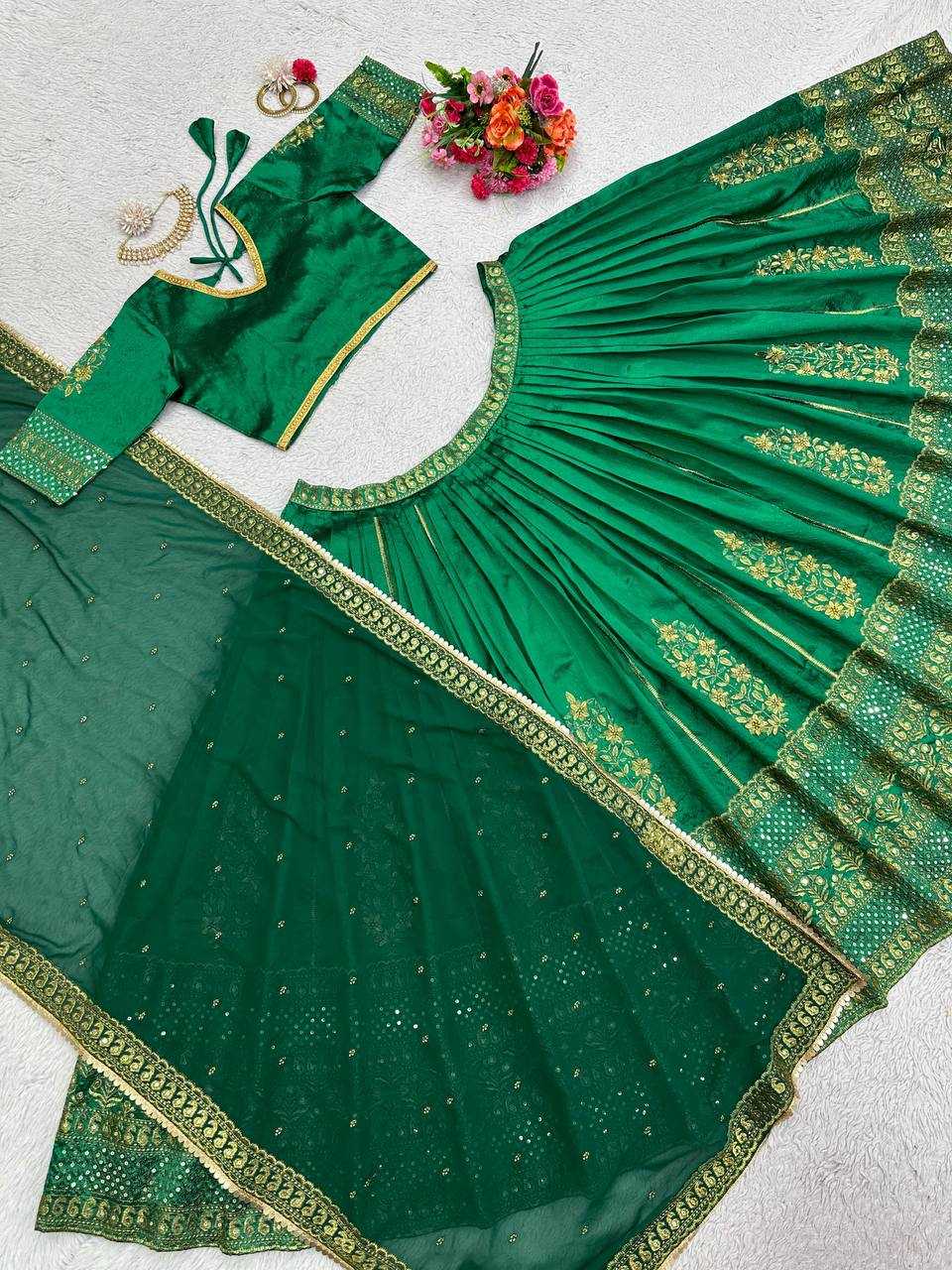 YNF MALBARI SILK RIN162 256 WHOLESALE LEHENGAS MANUFACTURER